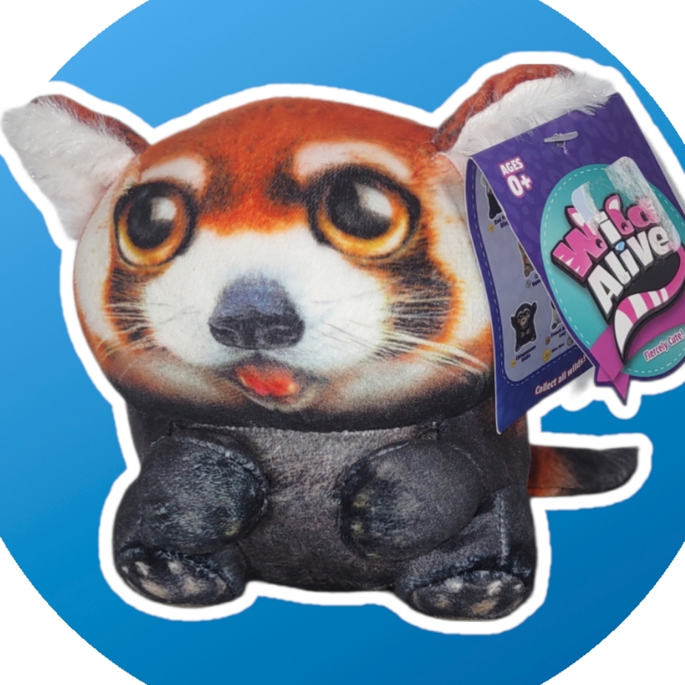 •Wild Alive Fiercely Cute Riley Realistic Red Panda Plush
